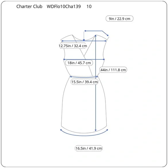 Charter Club Women’s Sleeveless Floral Surplice Dress - Picture 8 of 8